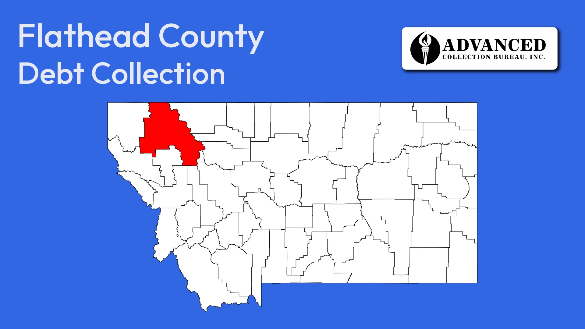 Map of Montana highlighting Flathead County