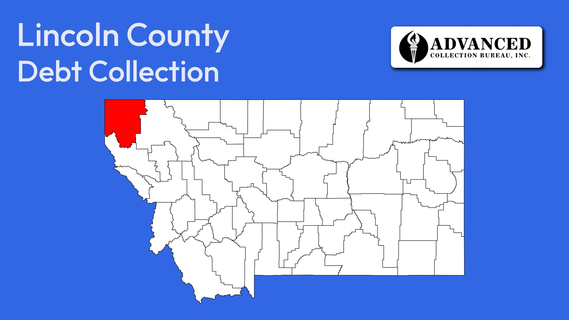 Map of Montana highlighting Lincoln County