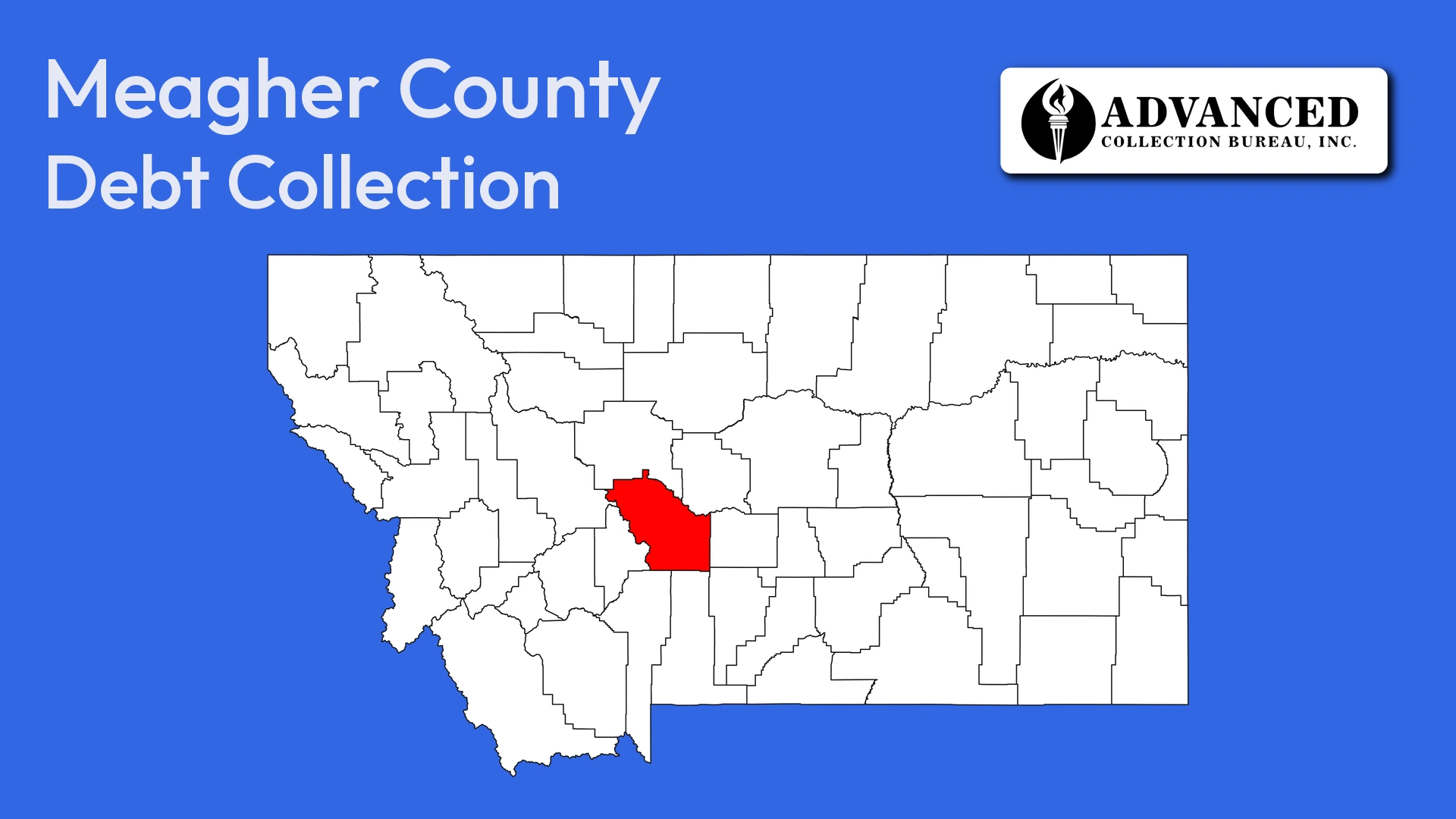 Map of Montana highlighting Meagher County