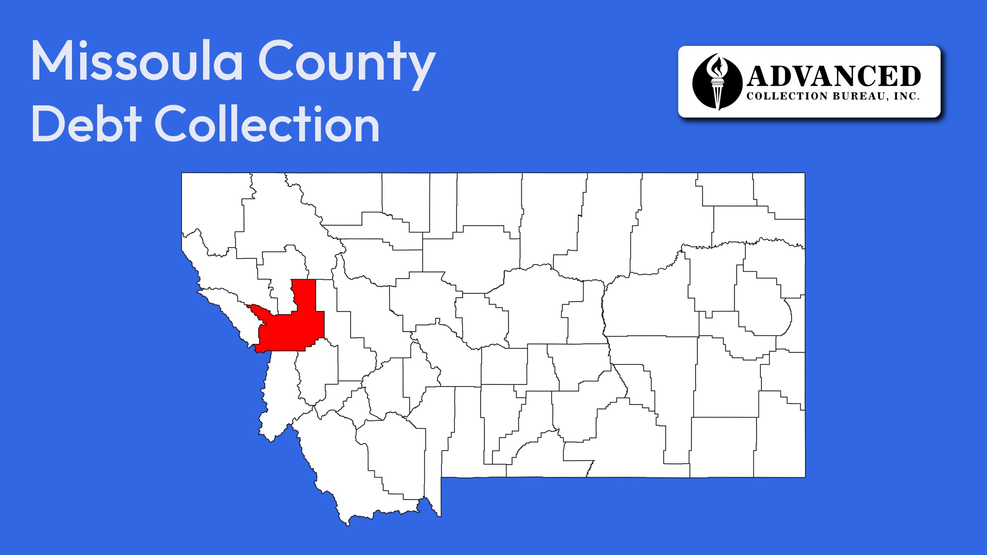 Map of Montana highlighting Missoula County