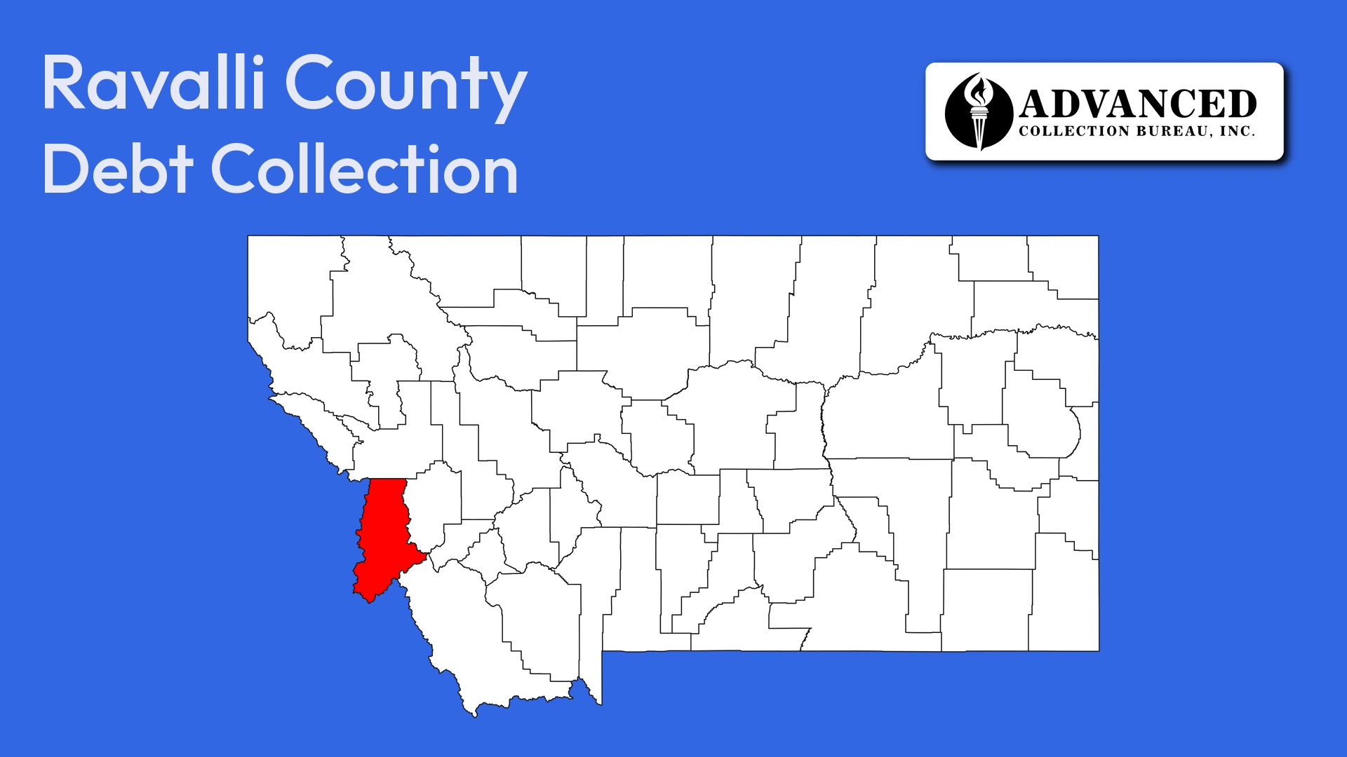 Map of Montana highlighting Ravalli County