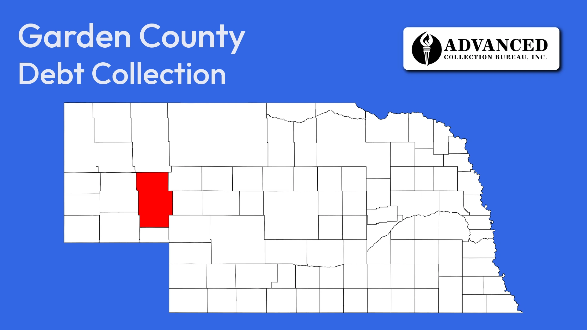 Map of Nebraska highlighting Garden County