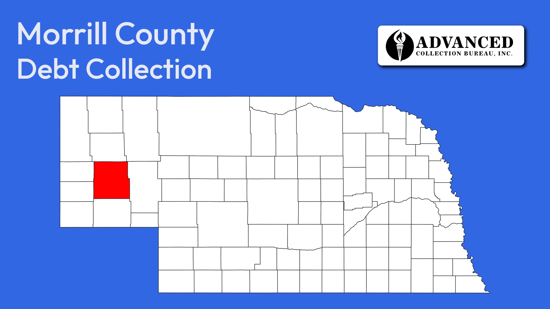Map of Nebraska highlighting Morrill County