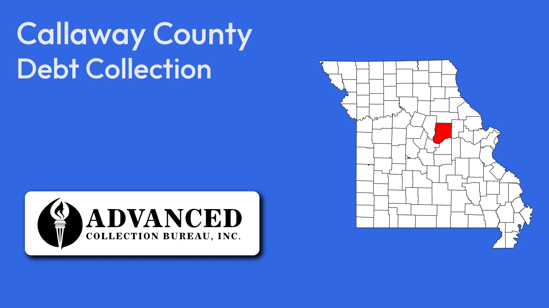 Map of Missouri highlighting Callaway County