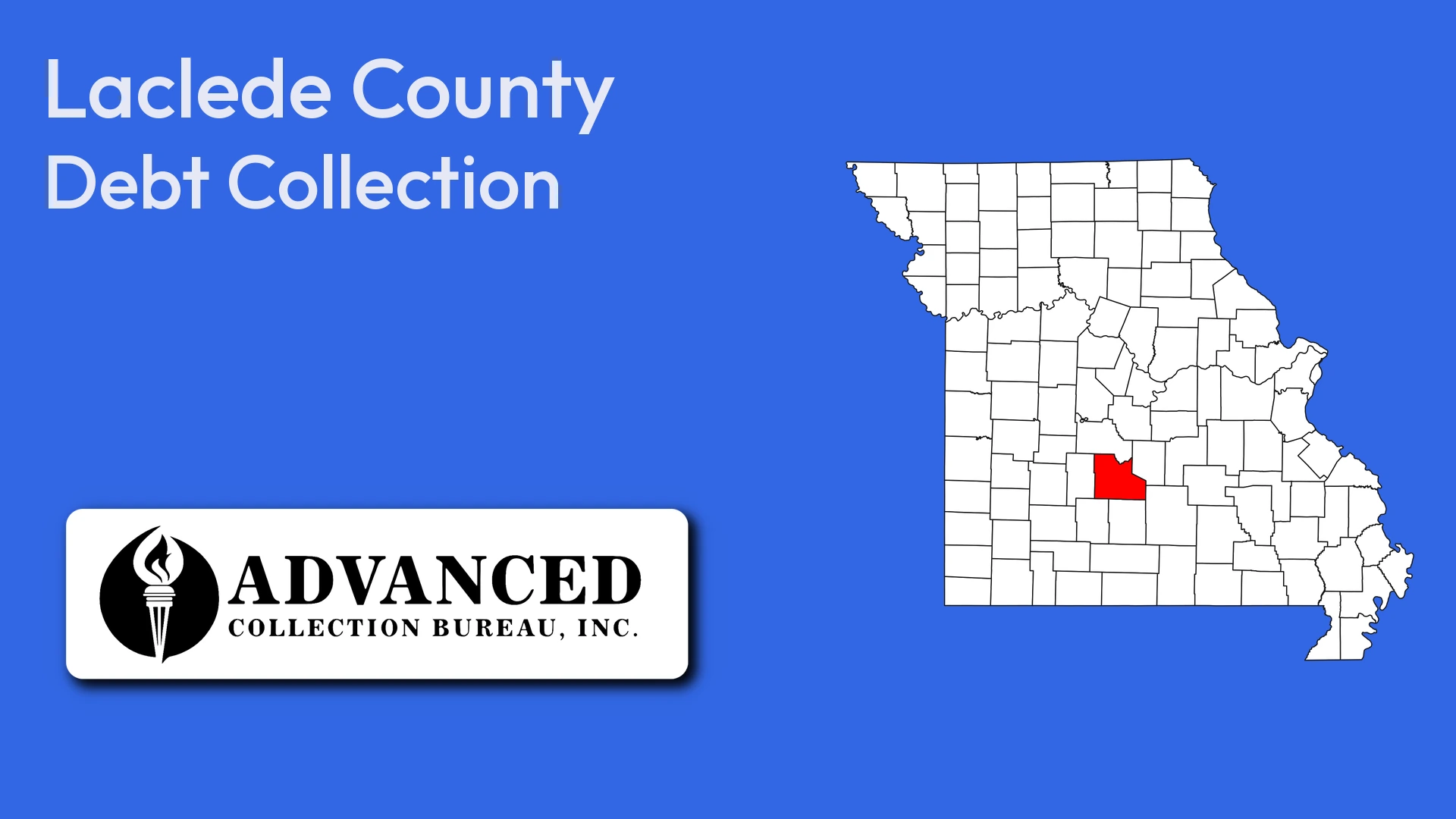 Map of Missouri highlighting Laclede County