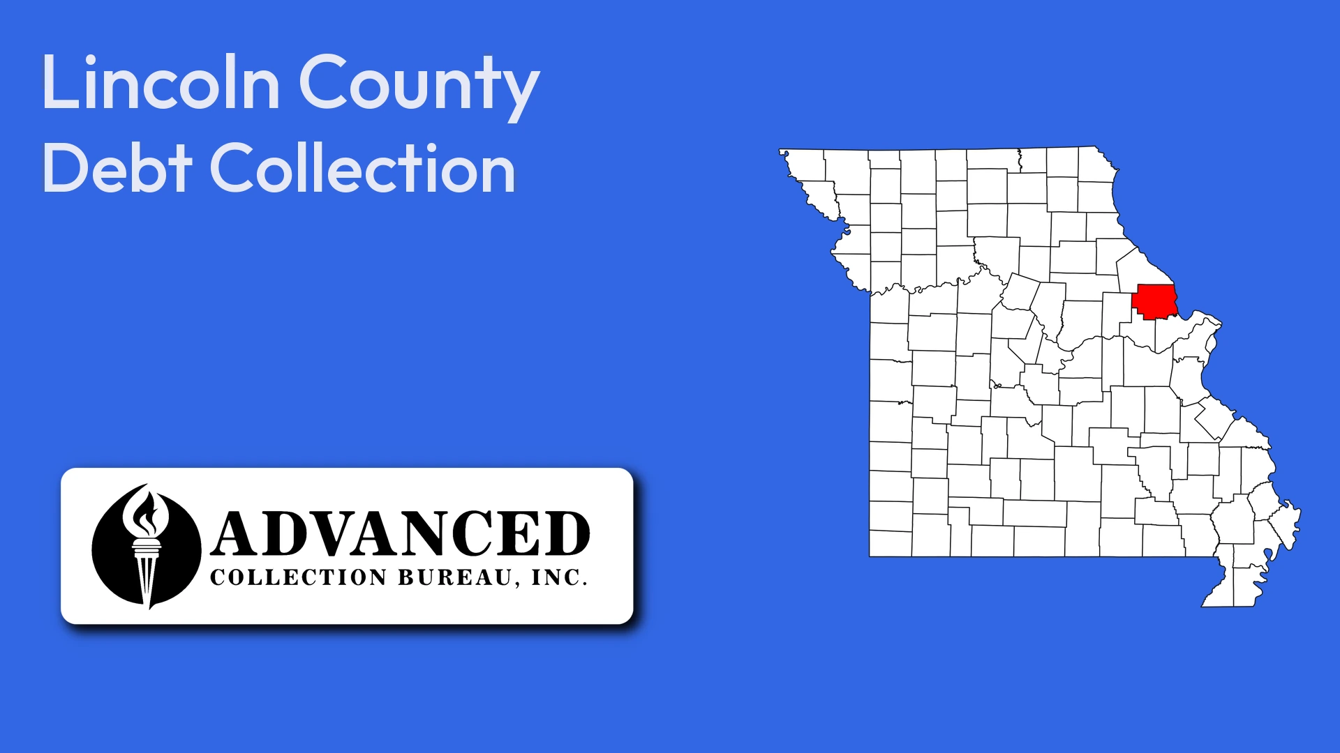 Map of Missouri highlighting Lincoln County