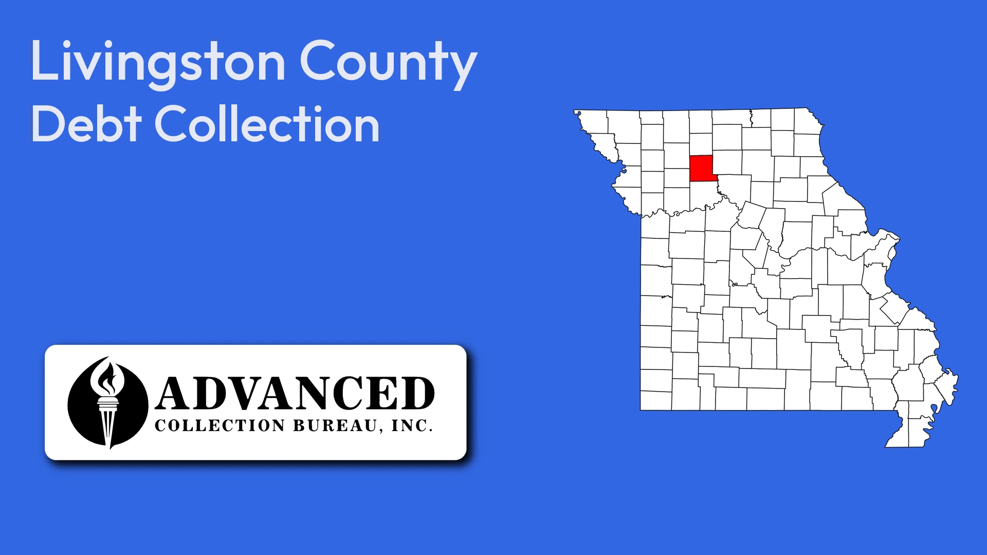 Map of Missouri highlighting Livingston County