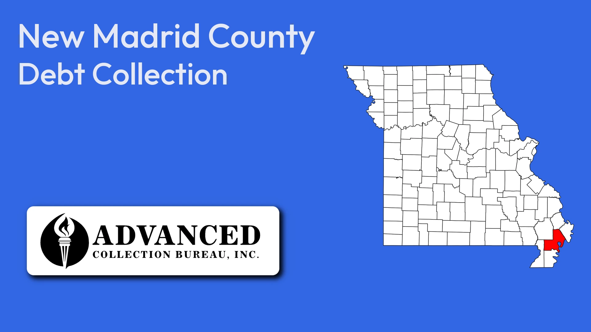 Map of Missouri highlighting New Madrid County