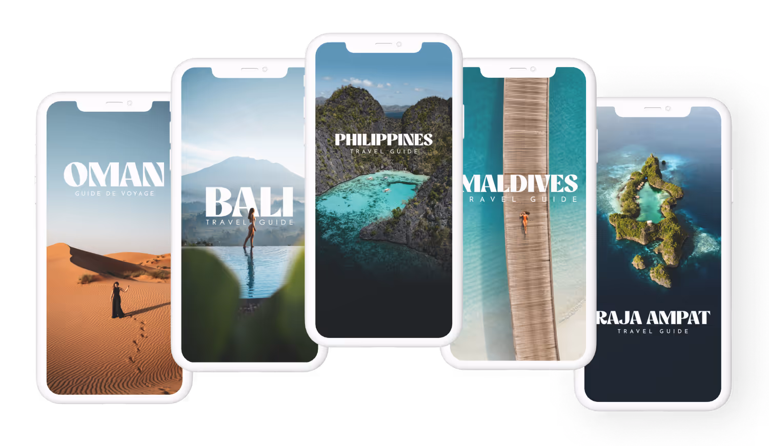 Mockup of my travel books