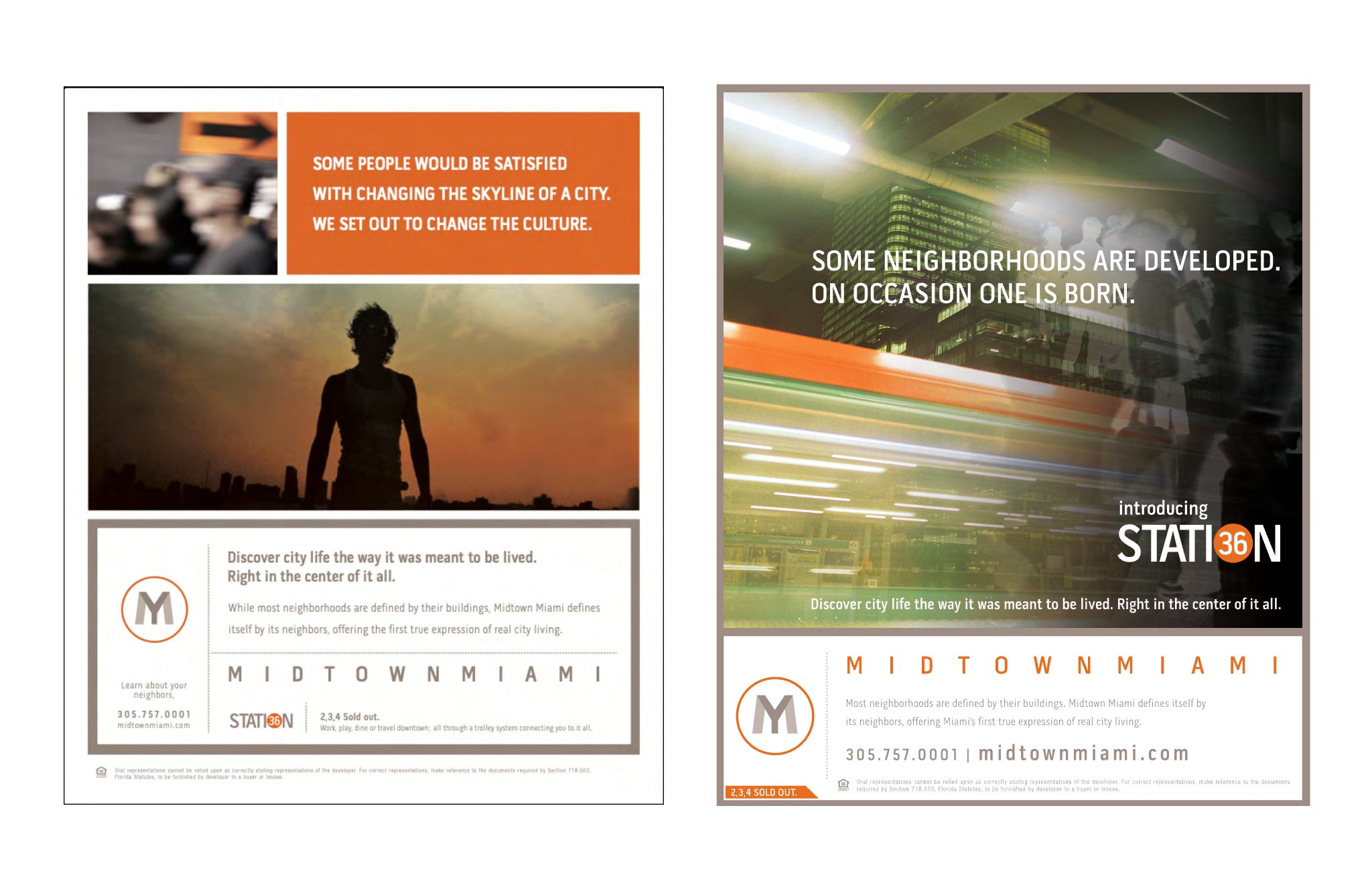 Station 35 identity and campaign inside Midtown Miami