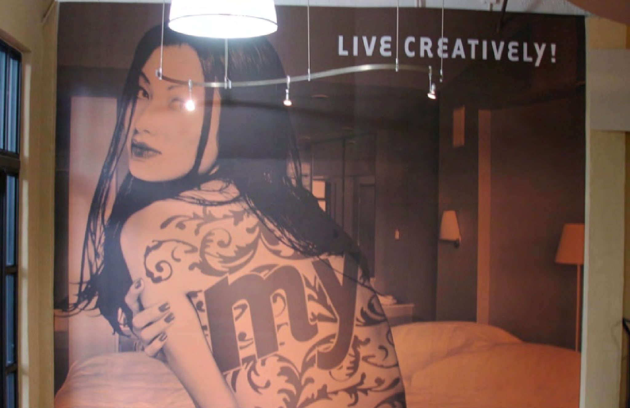 Live Creatively environmental window graphics