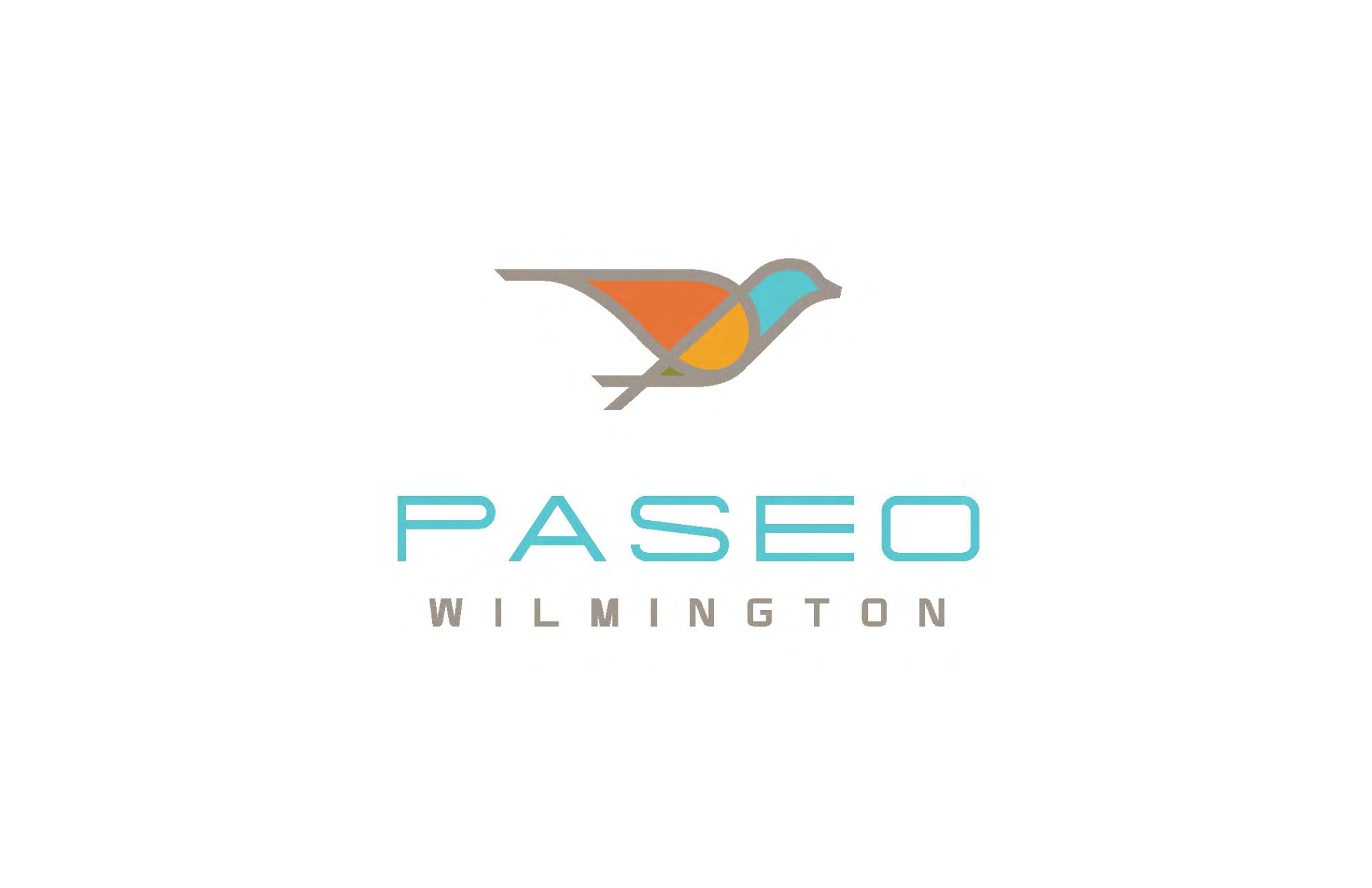 Paseo: The Paseo identity — a colorful signature for Wilmington.