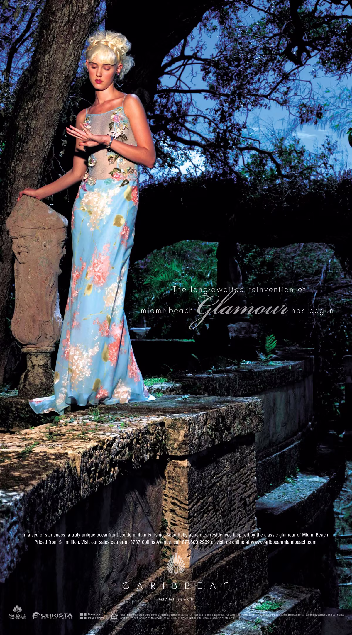 Caribbean Miami Beach Glamour campaign, Vizcaya gardens