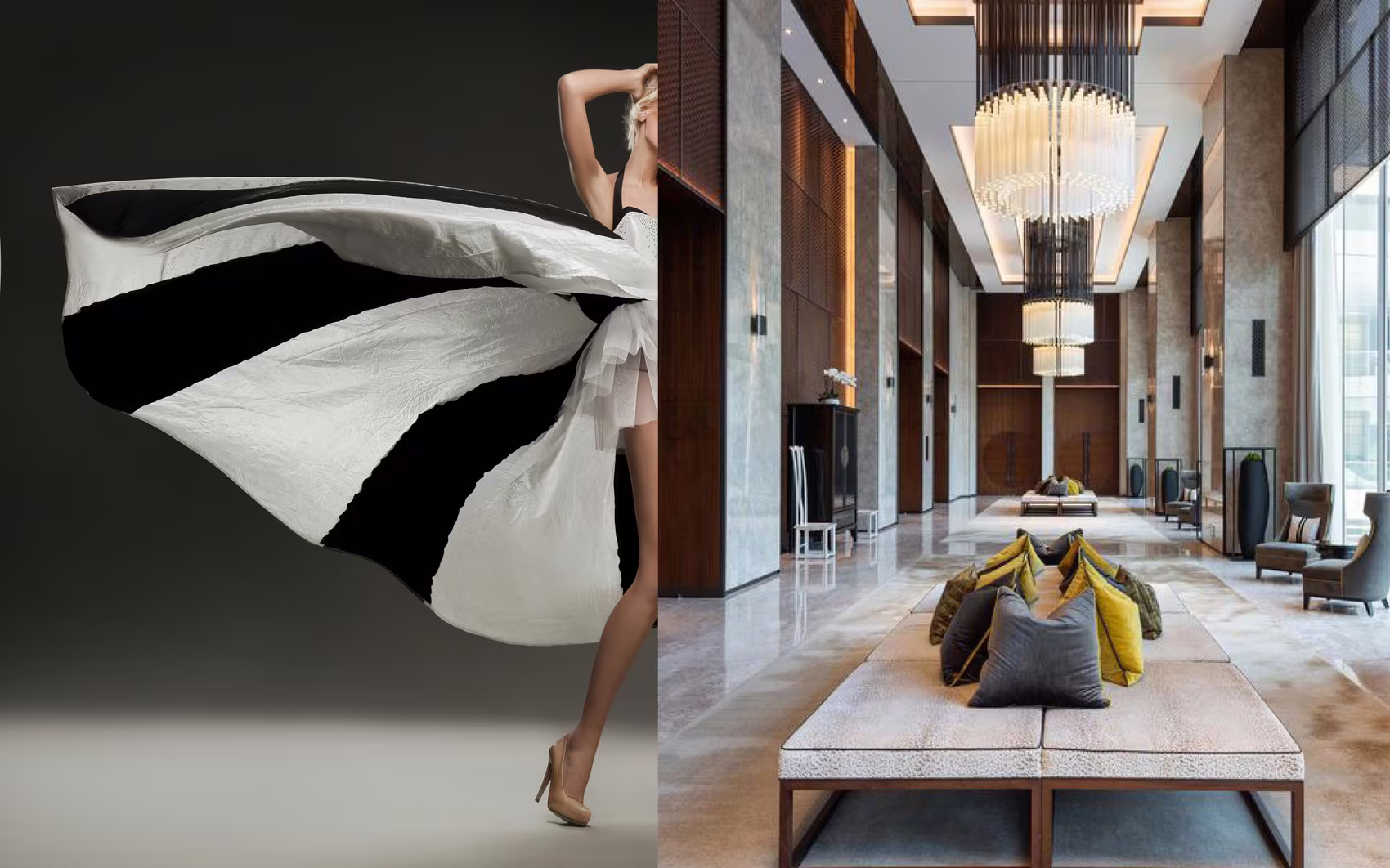 Paseo brand mood, fashion and lobby atmosphere