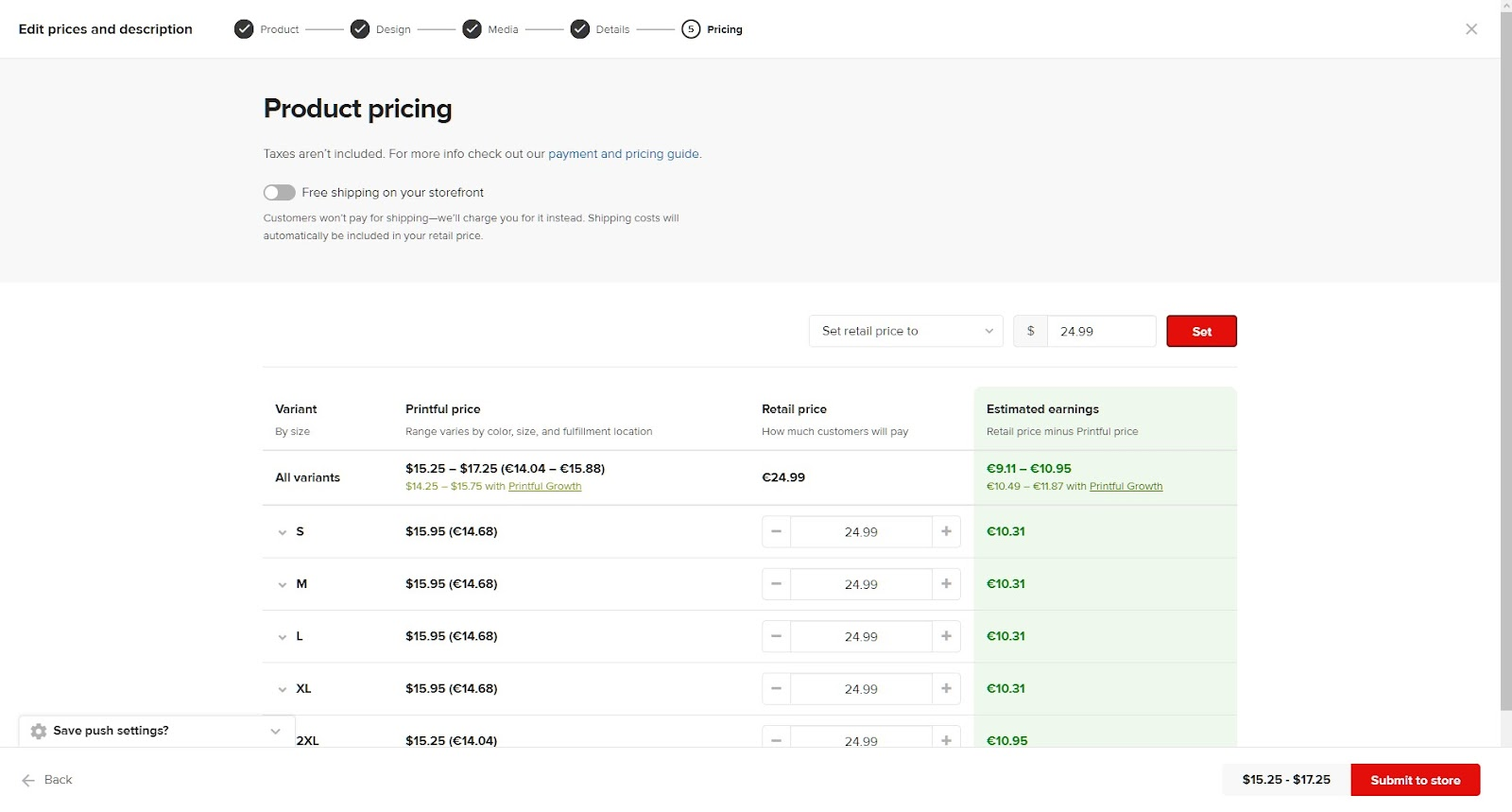 Image: Shopify - Product Pricing