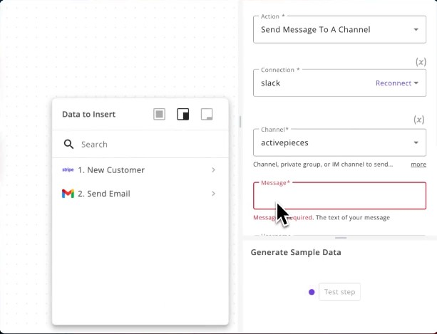 Image: Activepieces - Data From Previous Step