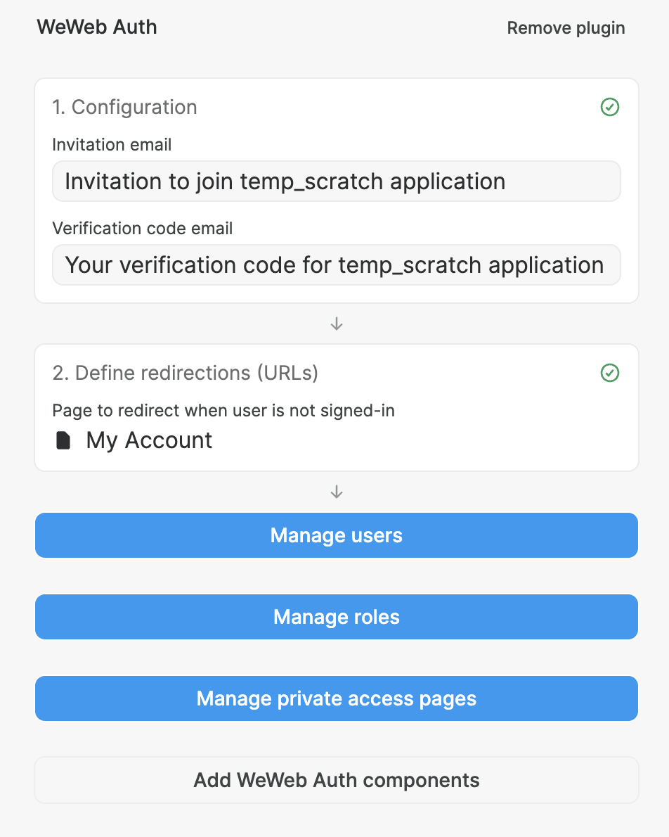 Image: WeWeb - Connect WeWeb Auth