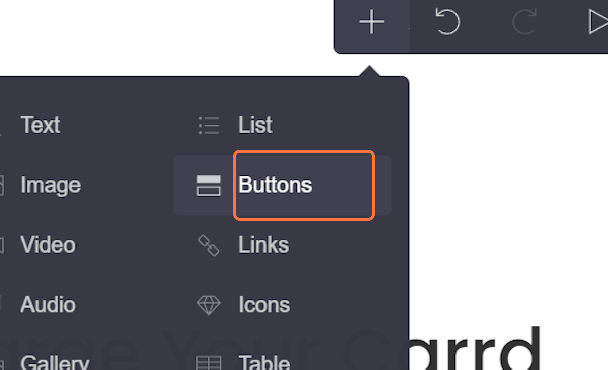 Image: Select buttons