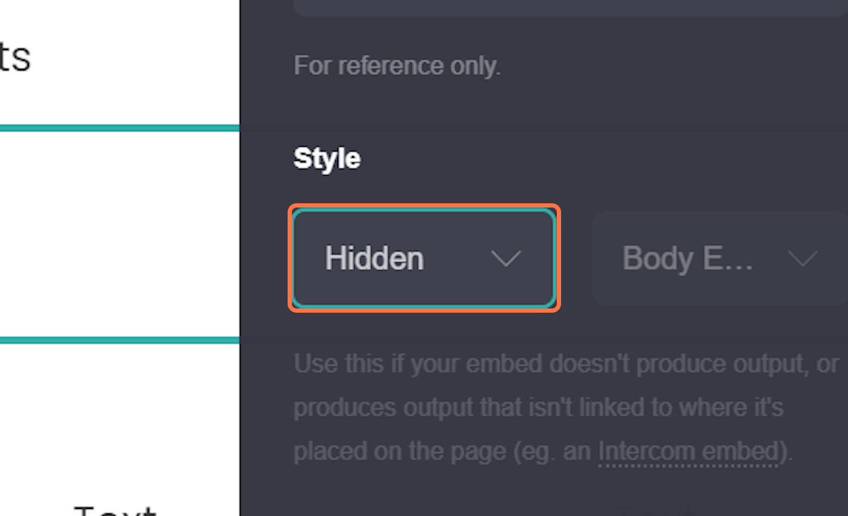 Image: Change CSS style to hidden