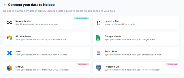 Noloco - Connect your Data