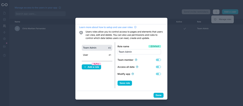 Noloco - Add Permission Roles