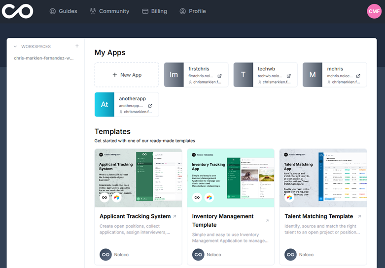 Noloco - Create a Project