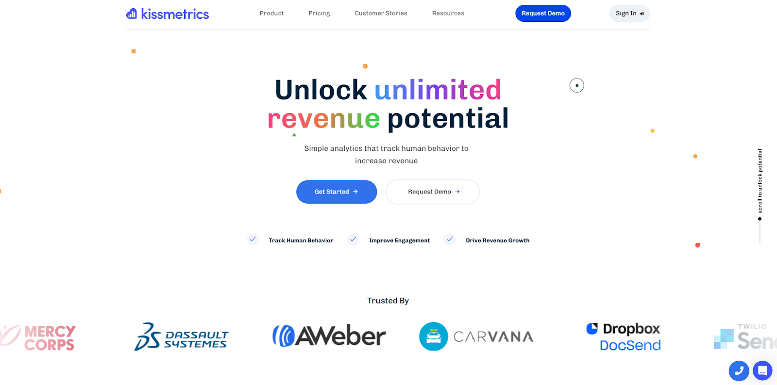 Image: Kissmetrics - Home Page