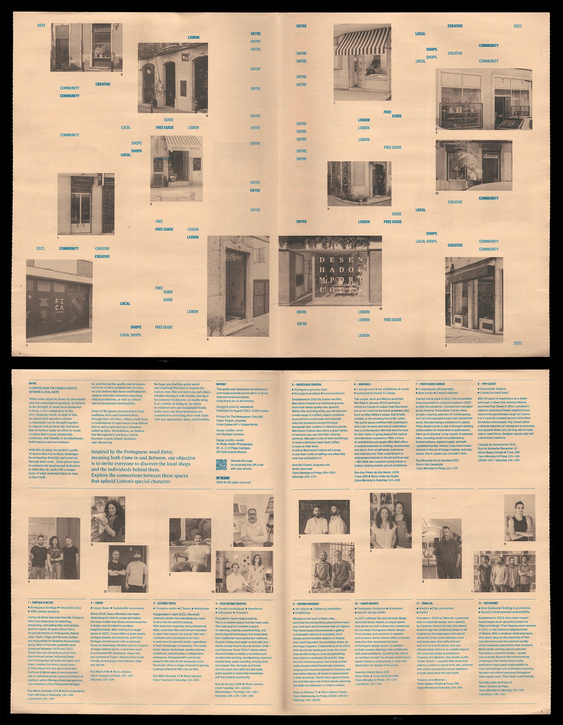 The printed version of the Lisbon's guide to local shops, published by wetheknot