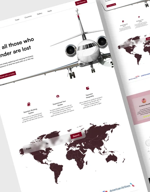 Landing page shot