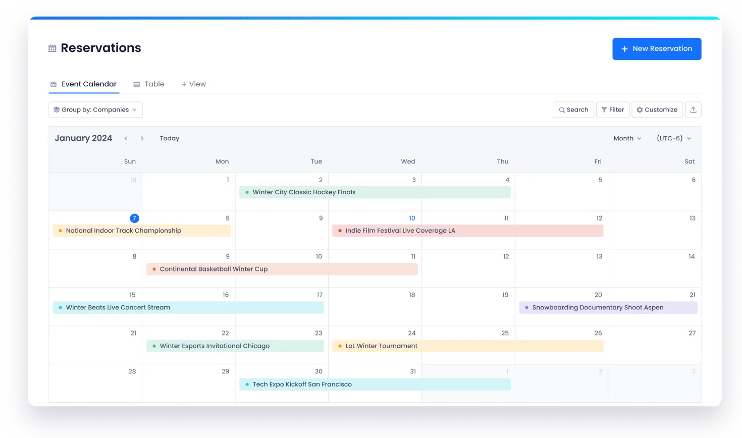 Beam Reservation & Scheduling Solution Dashboard
