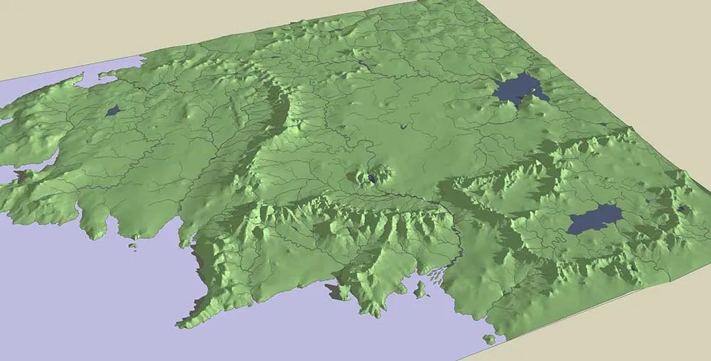 JRR Tolkien’s Middle-earth by Journeyman Draughting
