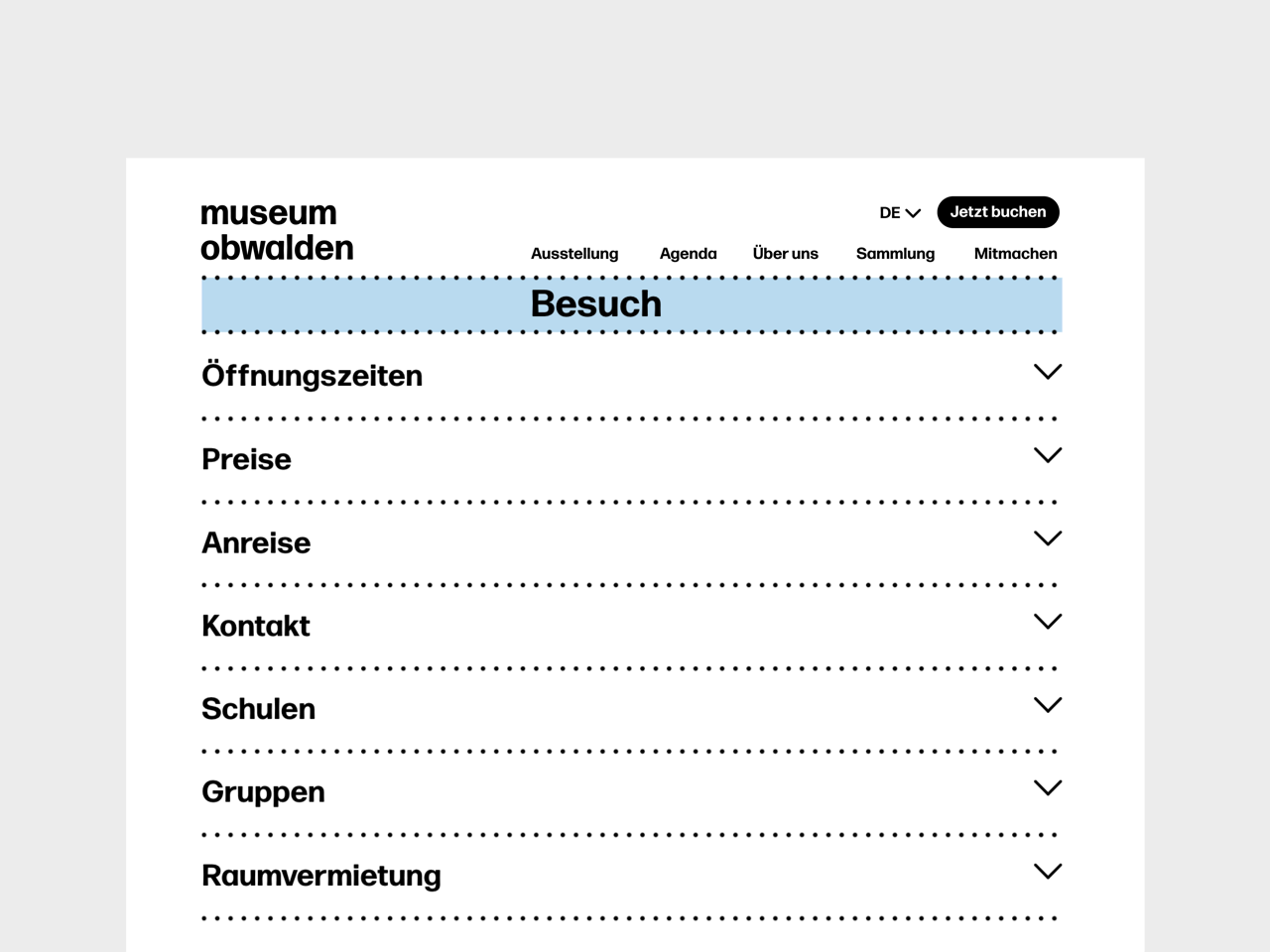 Abbildung der Seite Besuch