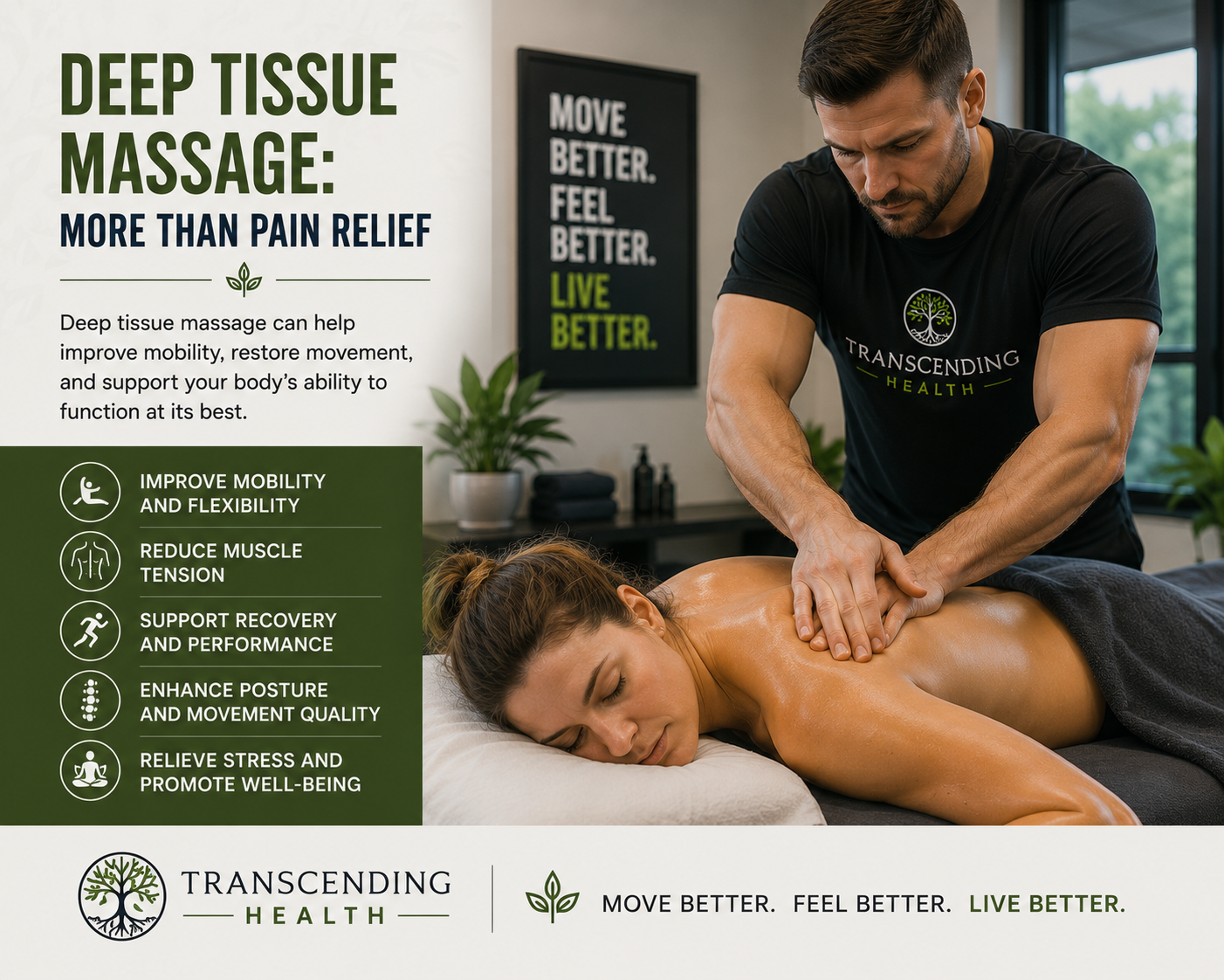 Deep Tissue Massage in Charlottesville: Restoring Mobility, Movement, and Function
