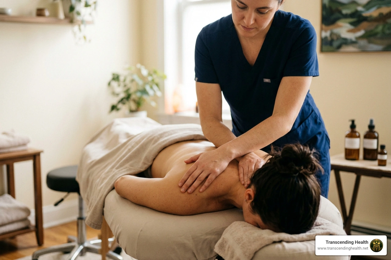 targeted upper back and myofascial tension release