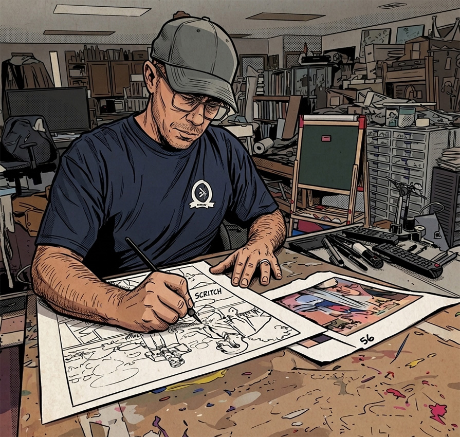 Artist cartoonified