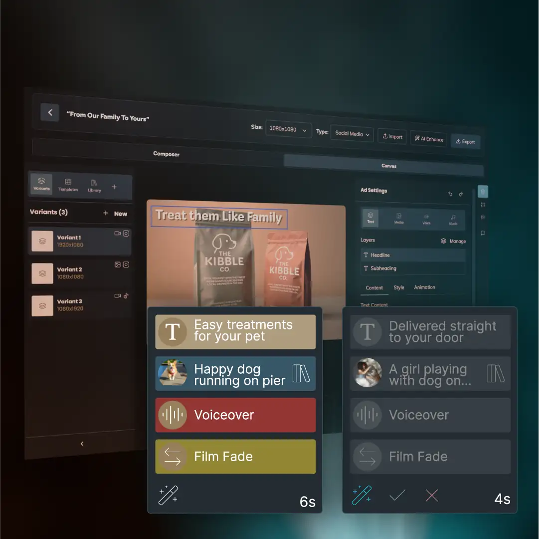 Automated AI Edits & Suggestions