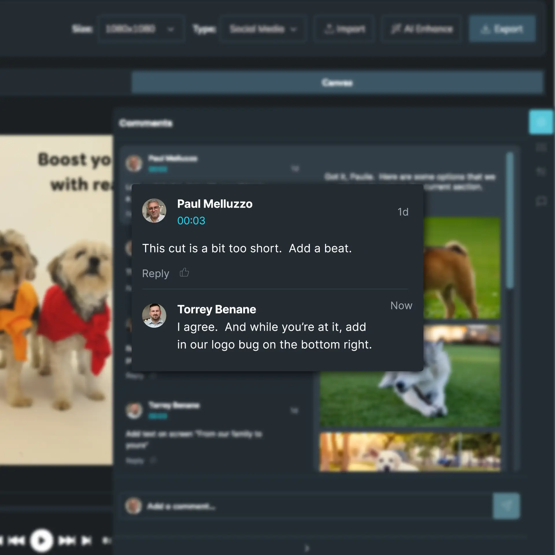 Integrated Feedback Threads