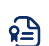 Certificate icon representing professional development.