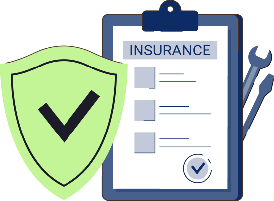 Developer insurance policy protected by a shield