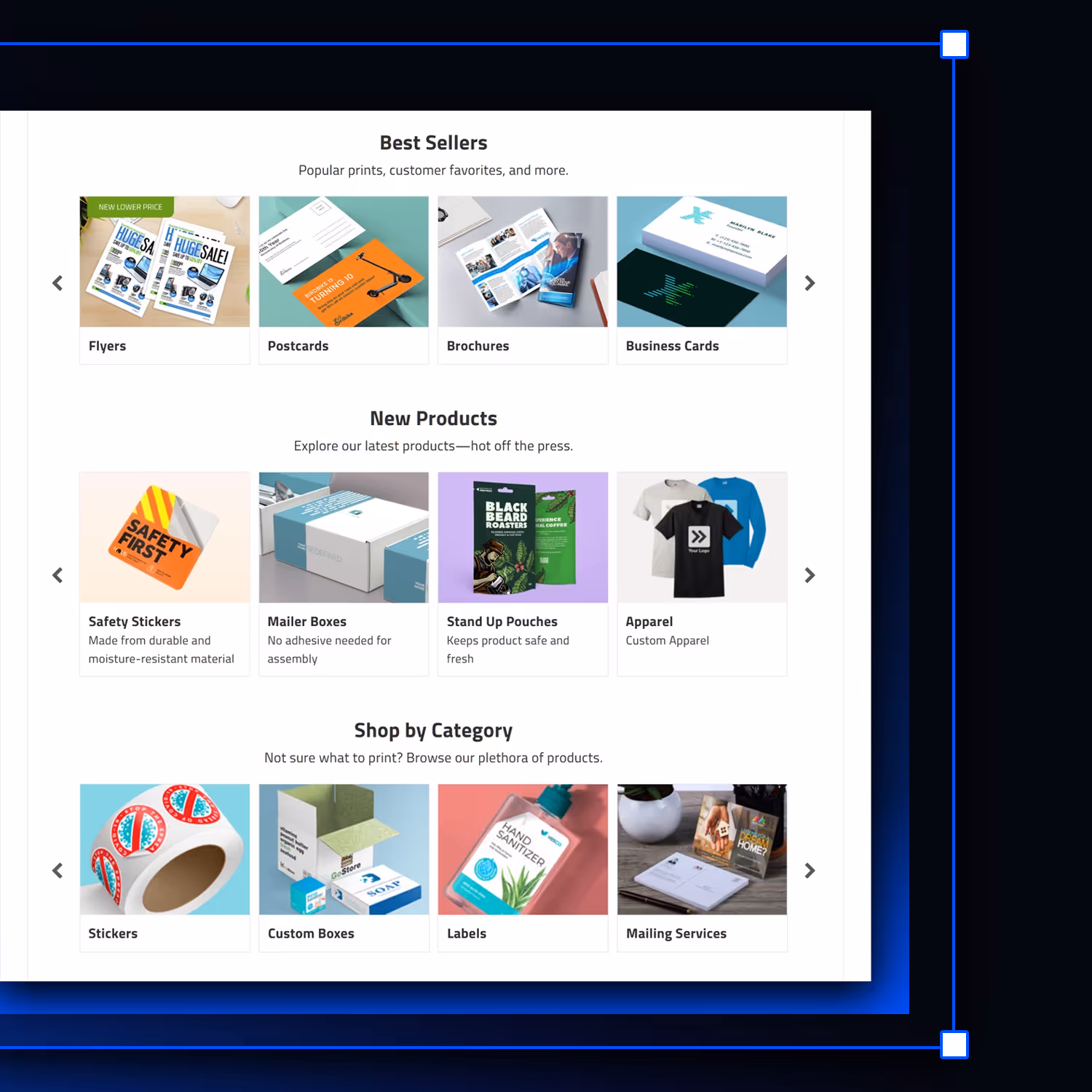 Customize dynamic homepage displays with Unified Admin, featuring hero images, banners, top sellers, and category widgets for a seamless user experience.