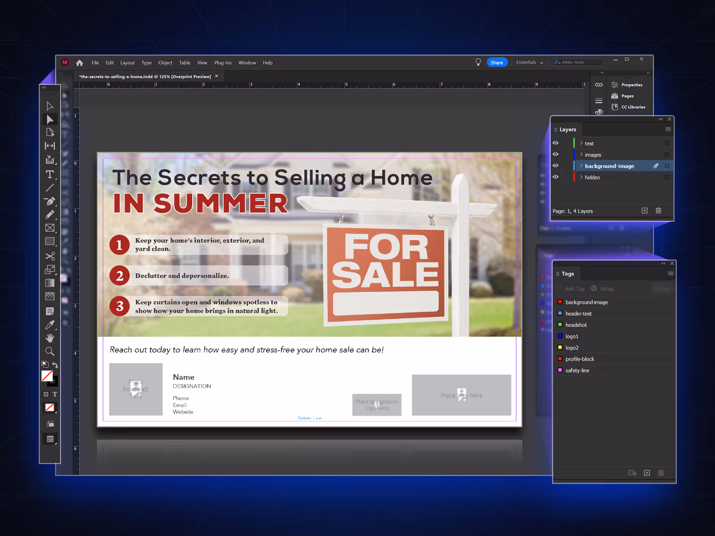 Interface for importing InDesign templates and linking them to specific product data with options for file upload and data mapping.