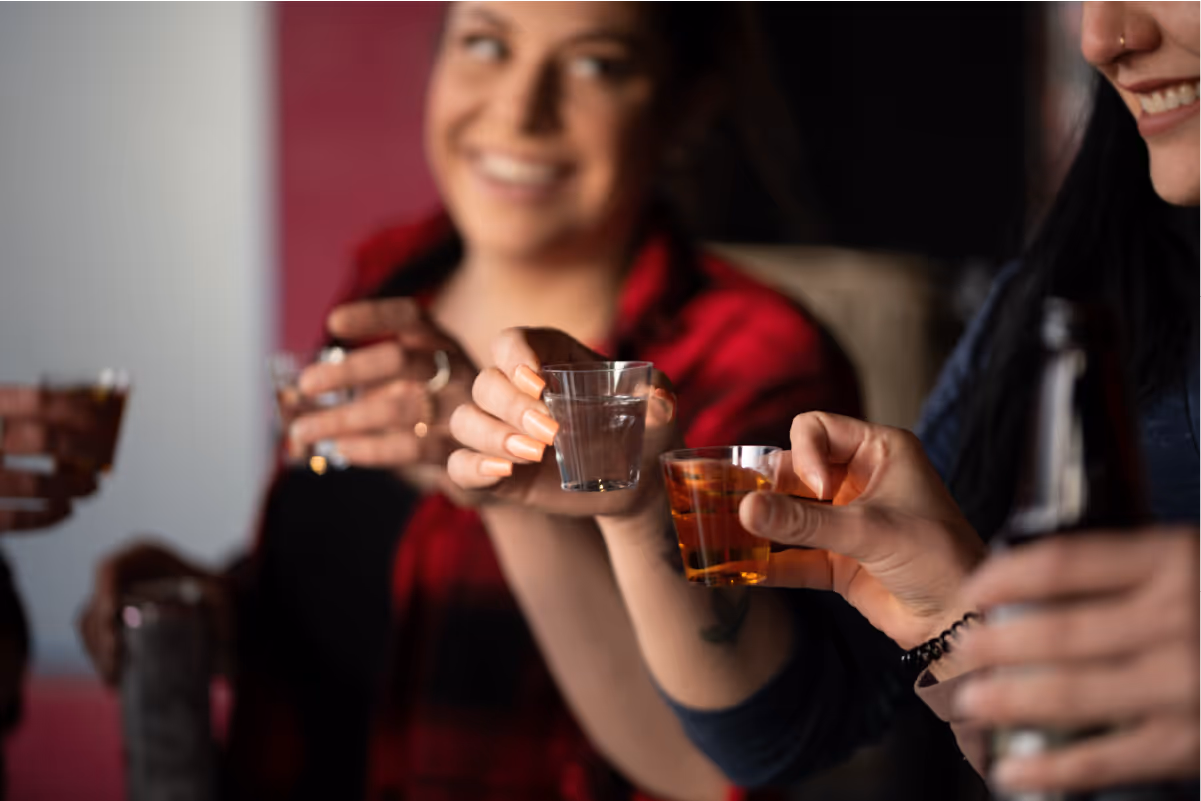 the bar of some cannabis drinks of crisp cannabis lounge and dispensary 