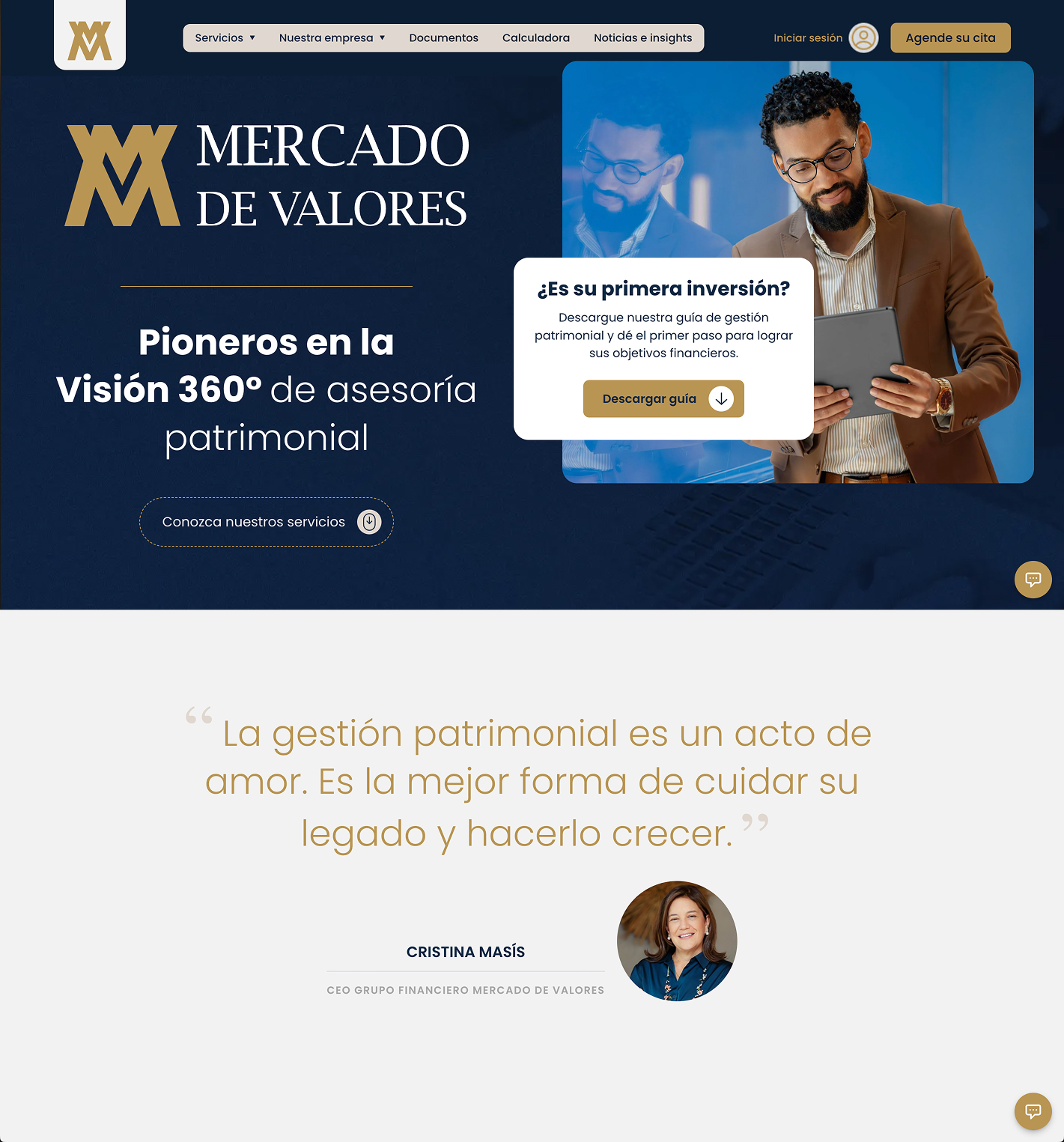 Project website screenshot