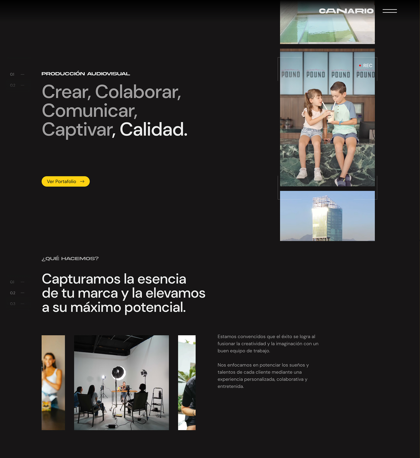Project website screenshot