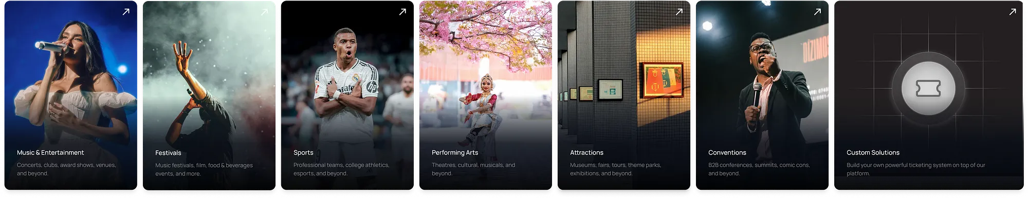 Row One’s Events Carousel