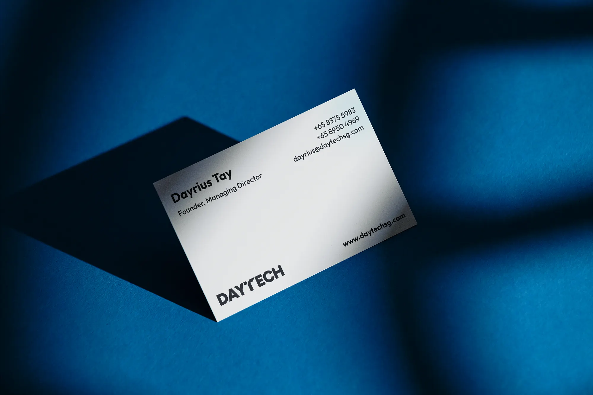 DayTech business card mockup