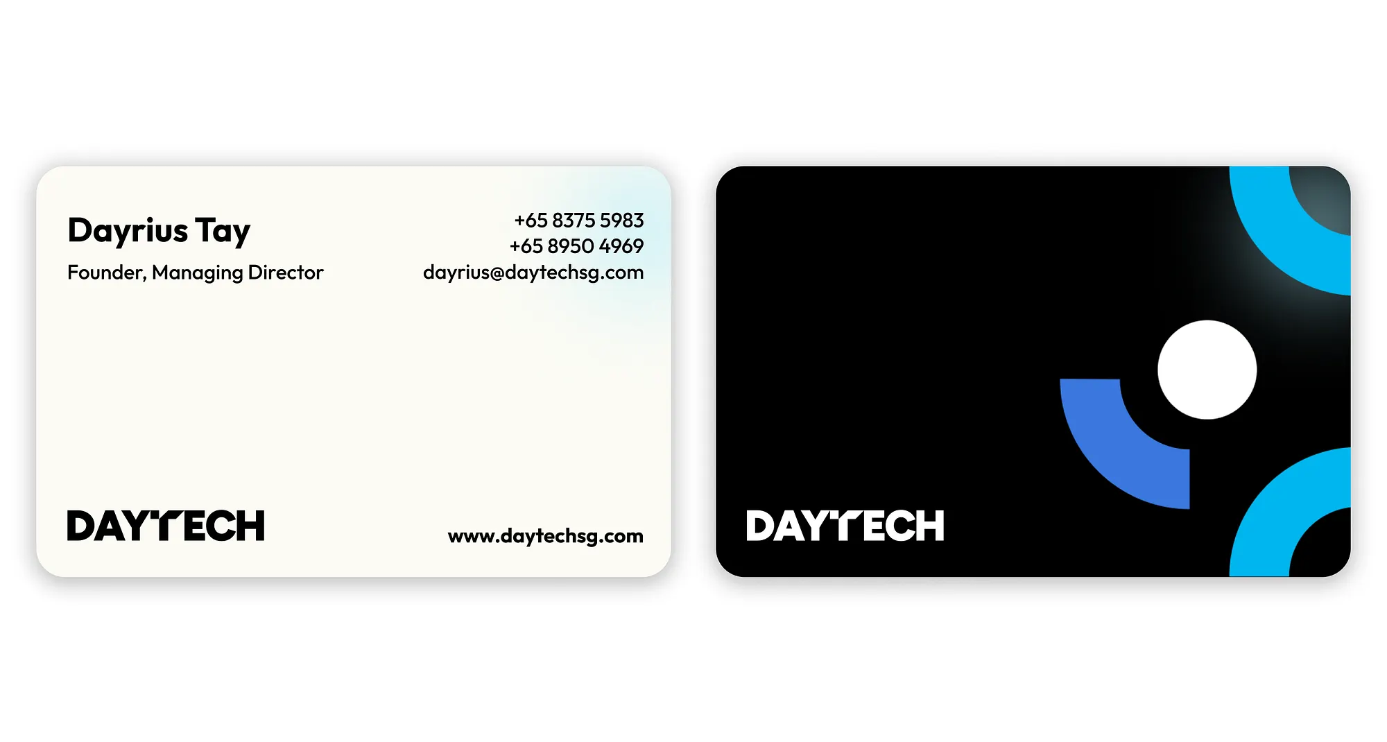 DayTech’s business cards.
