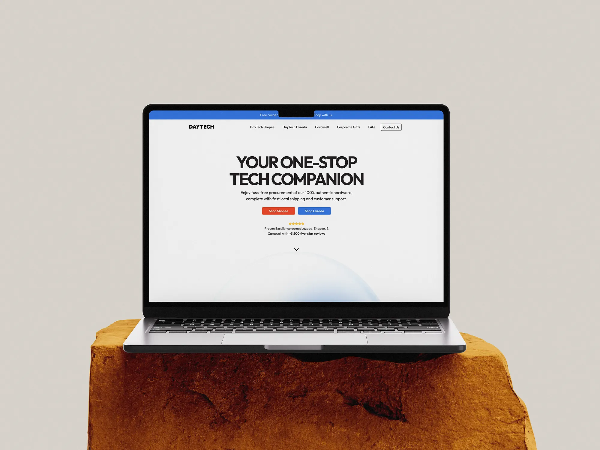 DayTech website design