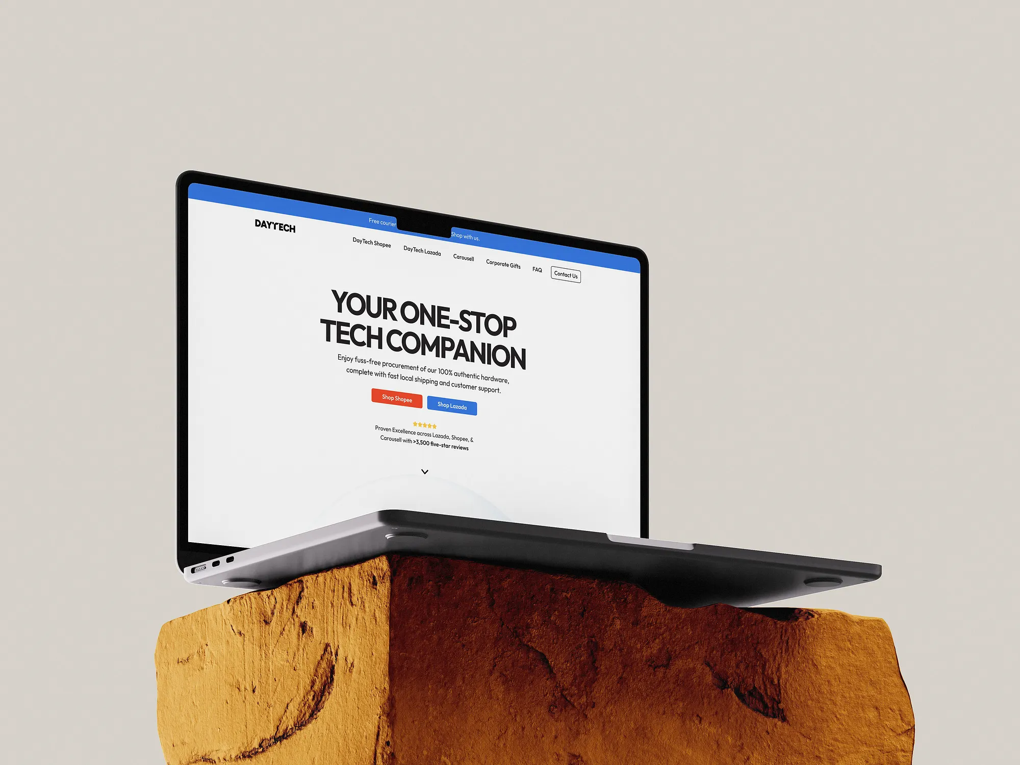DayTech website design