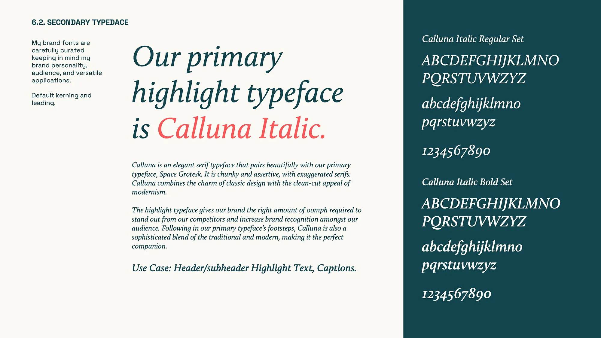 Ergonomia secondary typeface